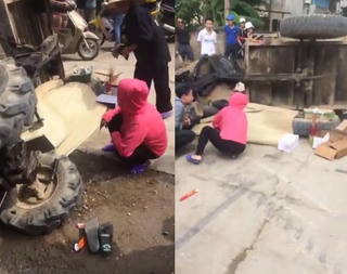 Hà Nội: Công an điều tra vụ công nông lật đè chết người điều khiển