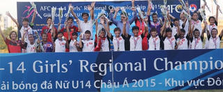 Nghẹt thở Giải vô địch U14 nữ Châu Á 2015 - Khu vực ĐNÁ: U14 Việt Nam đăng quang