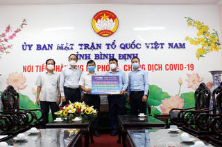 Bình Định: Tiếp nhân trang thiết bị y tế phục vụ phòng, chống dịch Covid-19