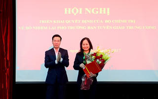 Bổ nhiệm lại Phó Trưởng ban Tuyên giáo Trung ương