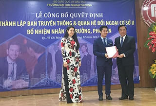 Thành lập ban truyền thông và quan hệ đối ngoại trường ĐH Ngoại thương cơ sở 2