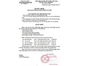 Tống tiền DN bằng quyết định thanh tra thuế giả