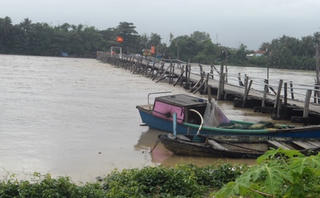 Nam Trung bộ: Mưa lớn, mực nước sông lên nhanh