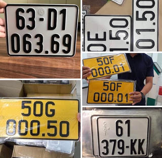 Biển số giả 'đả' biển thật