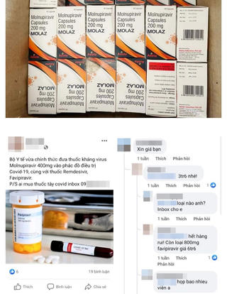 Tràn lan thuốc điều trị Covid-19 trên mạng
