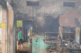 Quảng Nam: Cháy tiệm tạp hóa gây thiệt hại nặng
