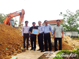 Tổng công ty xây dựng số 1 tài trợ 500 triệu đồng xây trường ở Quảng Bình