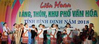 Bình Định: Liên hoan làng, thôn, khu phố văn hóa năm 2018