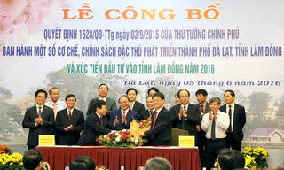 Công bố cơ chế đặc thù cho TP Đà Lạt