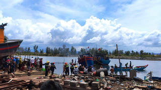 Quảng Nam: Cháy tàu cá của ngư dân gây thiệt hại nặng