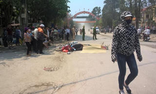 Cán chết hai mẹ con, tài xế xe tải định 'tẩu'