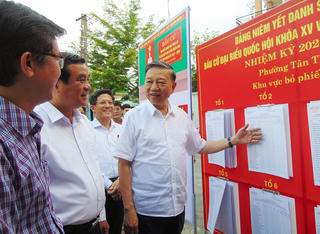 Bộ trưởng Tô Lâm kiểm tra công tác chuẩn bị bầu cử tại Quảng Nam