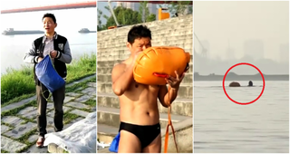 Bơi sông đi làm suốt 11 năm