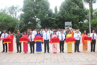 Khánh thành Đền thờ liệt sĩ tại Nghĩa trang liệt sĩ Hòn Dung