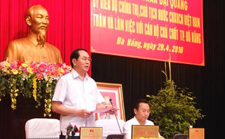 Chủ tịch nước làm việc với Thành ủy Đà Nẵng