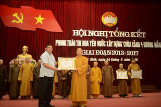 Gắn phong trào 'Chùa cảnh 4 gương mẫu' với xây dựng NTM, đô thị văn minh
