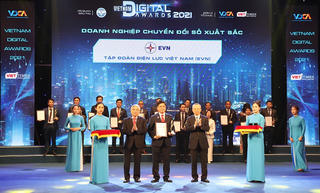 EVN nhận giải thưởng doanh nghiệp chuyển đổi số xuất sắc năm 2021