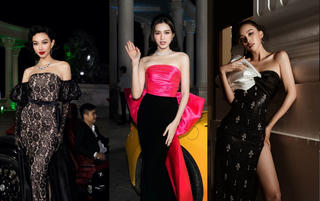 Thùy Tiên, Đỗ Hà 'lên đồ' nóng bỏng, đọ dáng trên thảm đỏ 'Vietnam Beauty Fashion Fest'