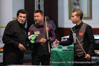 Cơ thủ Việt Nam ra quân giòn giã giải Carom 3 băng thế giới