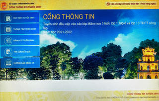 Thông tin về việc tuyển sinh trực tuyến vào lớp 1 năm học 2021 - 2022 tại Hà Nội