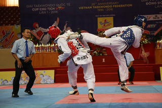 Taekwondo Việt Nam thắng lớn tại giải quốc tế trên sân nhà