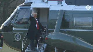 [VIDEO] Khoảnh khắc ông Donald Trump lên trực thăng từ biệt Nhà Trắng