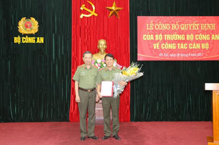 Thiếu tướng Lương Tam Quang giữ chức Chánh Văn phòng Bộ Công an