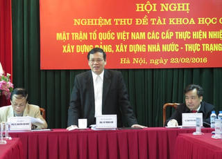 'Tổ chức thành viên mạnh, Mặt trận mới mạnh'