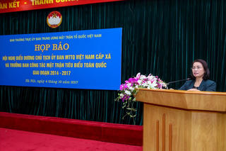 Biểu dương 442 cán bộ mặt trận cơ sở tiêu biểu giai đoạn 2014-2017