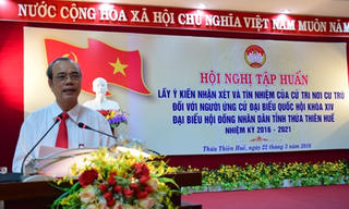Thừa Thiên-Huế: Lấy ý kiến cử tri nơi cư trú đối với người ứng cử