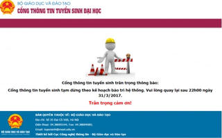 Từ 1/4 thí sinh có thể tra cứu trên Cổng thông tin tuyển sinh của Bộ GD-ĐT