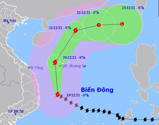 Bão số 9 gây mưa rất to từ Quảng Nam đến Khánh Hòa
