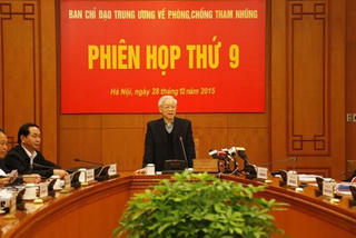Phiên họp thứ 9 Ban Chỉ đạo Trung ương về phòng, chống tham nhũng