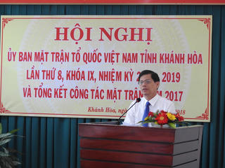 Mặt trận Khánh Hòa thực hiện tốt công tác cứu trợ