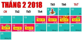 Chốt phương án nghỉ Tết Nguyên đán 2018