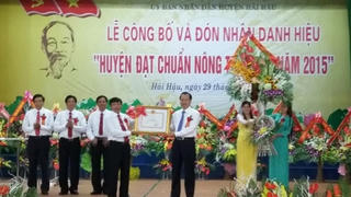 Nam Định: Công bố Quyết định công nhận huyện Hải Hậu đạt chuẩn “Huyện nông thôn mới”