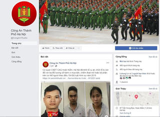 Công an Hà Nội sẽ tiếp nhận thông tin an ninh trật tự qua… Facebook