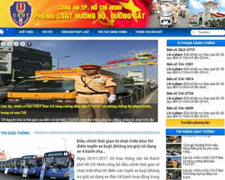 Cảnh sát giao thông TP Hồ Chí Minh ra mắt trang thông tin điện tử