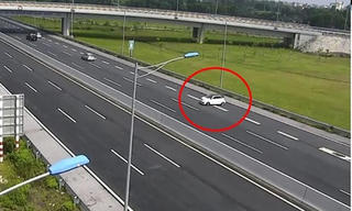 Chạy ngược chiều trên cao tốc, nữ tài xế bị phạt 7 triệu đồng