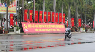 Tam Kỳ: Rực rỡ cờ, hoa chào mừng Đại hội Đảng bộ tỉnh Quảng Nam