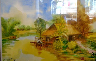Triển lãm tranh của họa sĩ cao tuổi