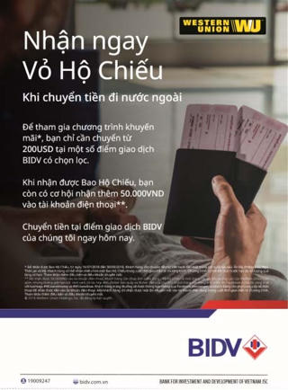Chuyển tiền quốc tế đi qua kênh WU - Chuyển trọn yêu thương