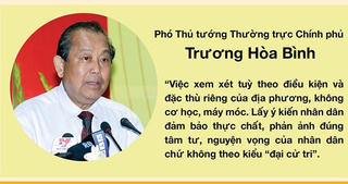 Xây dựng Đề án tổng thể sáp nhập 16 huyện, 637 xã