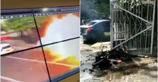 [VIDEO] Khoảnh khắc bom phát nổ gần nhà thờ ở Indonesia