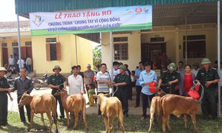 Viettel tặng 189 con bò giống cho đồng bào nghèo biên giới