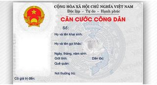 Công dân làm Thẻ căn cước lần đầu sẽ không phải nộp lệ phí