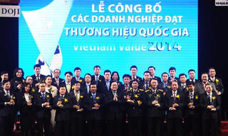 Vinamilk tiếp tục được vinh danh Thương hiệu quốc gia năm 2014