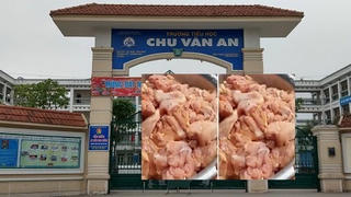 Hà Nội: Thông tin vụ thịt gà có 'mùi lạ' ở trường tiểu học