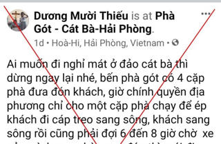 Phao tin bến phà Gót 'không đưa khách', Facebooker bị phạt 5 triệu đồng