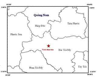 Quảng Nam: Nửa tháng xảy ra hai trận động đất tại Bắc Trà My